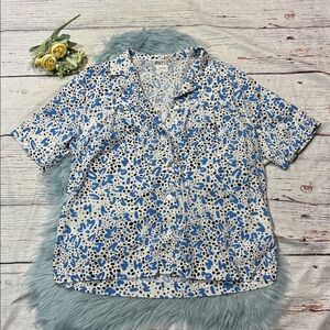 ARITZIA WILFRED FREE CALLISTO PATTERNED BUTTON-UP SHIRT